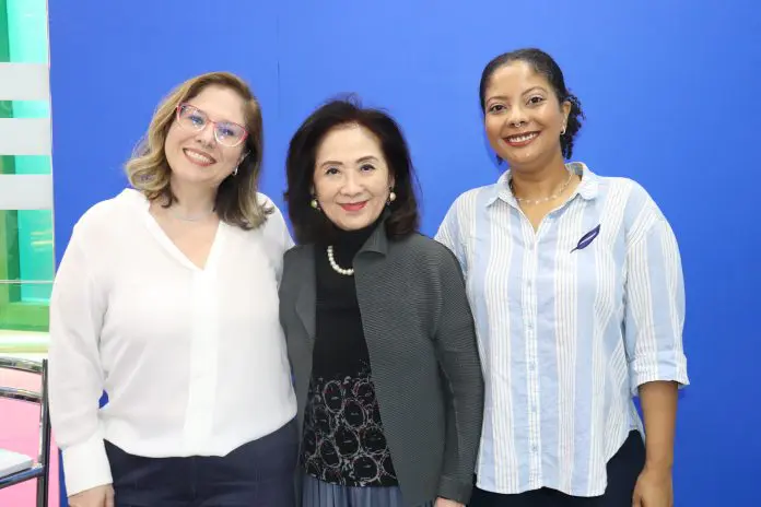 Juliane Corredato, Chieko Aoki e Laurie Egle (Blue Tree)Crédito: Kamilla Alves/Brasilturis