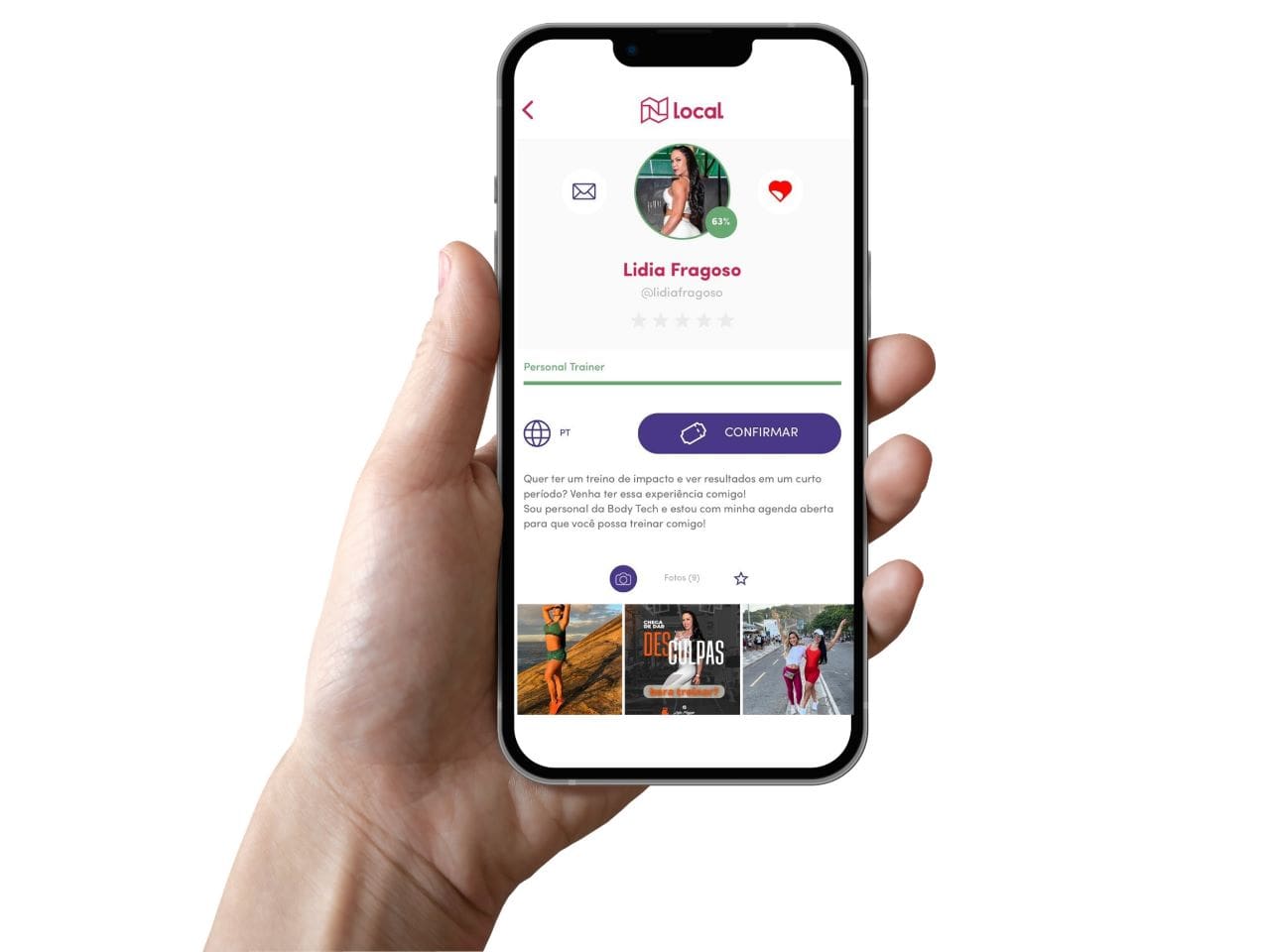 Interface da plaforma Local App_Divulgação