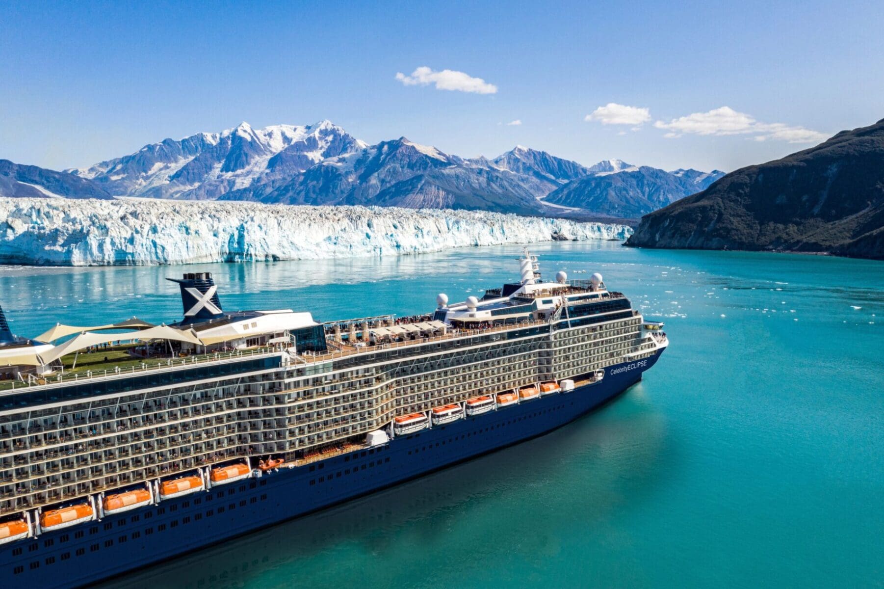 CEL-EC-Blue-Hull-Aerial-Hubbard-Glacier Celebrity Cruise
