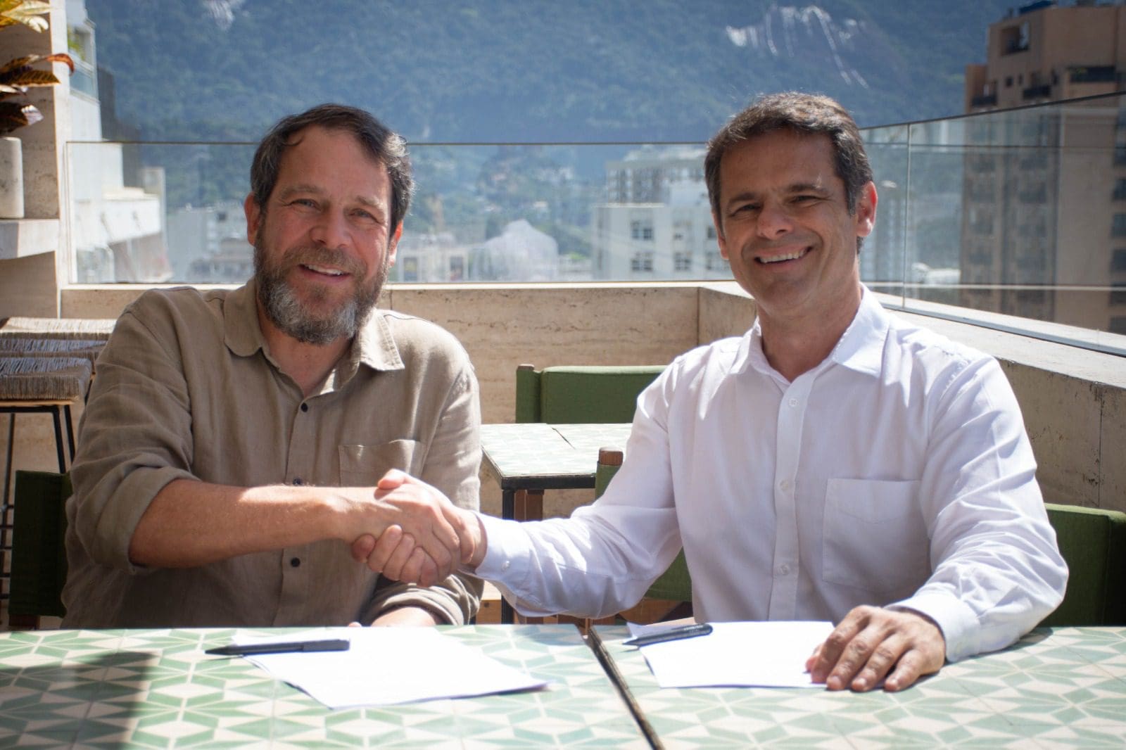 Carlos Werneck, presidente-executivo do Visit Rio, e Alexandre Vermeulen, presidente da Invest. Rio. Foto: Divulgação