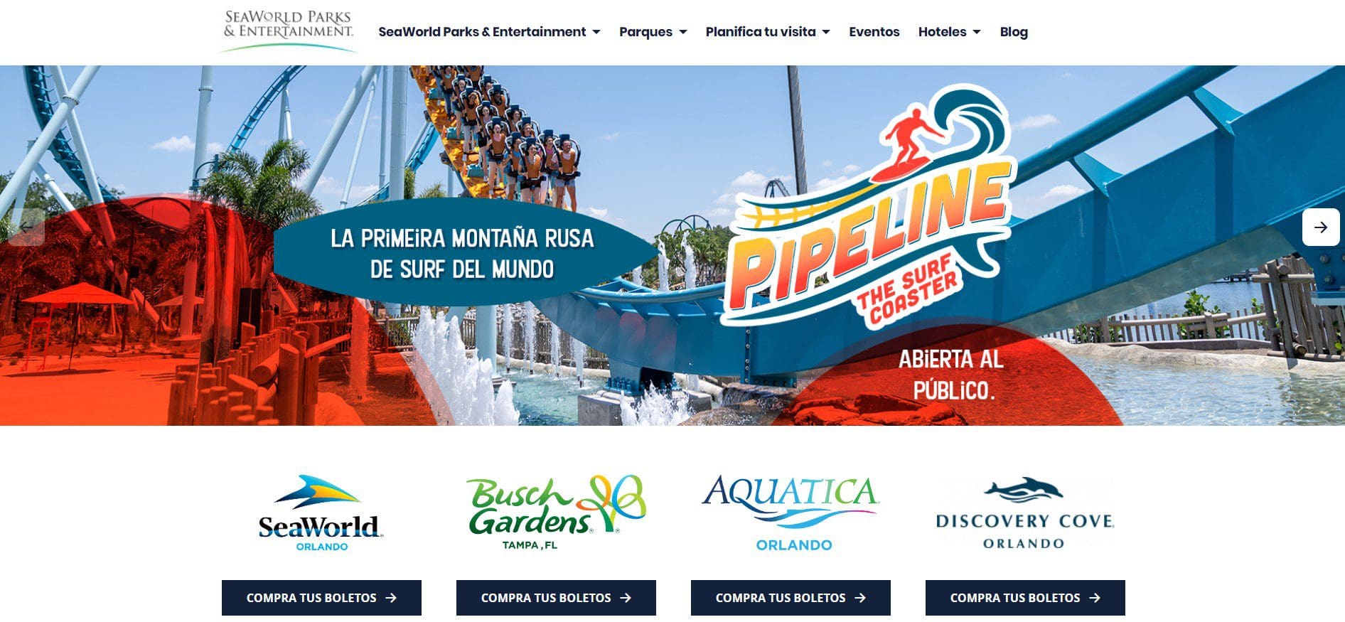 SeaWorld lança site em espanhol