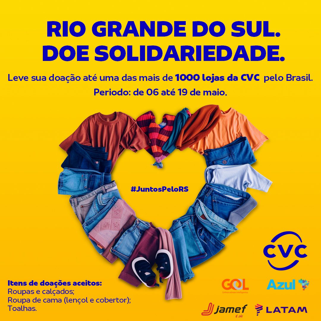 CVC, campanha, doação, Rio Grande do Sul