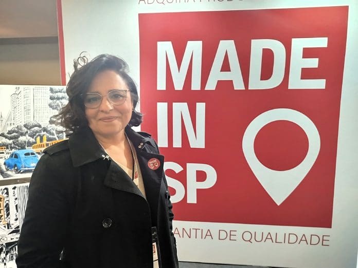 Monica Eliza Samia foi oficialmente apresentada durante o Expo Fórum Visite São Paulo, realizado nesta sexta-feira (30). Crédito: Matheus Alves/Brasilturis