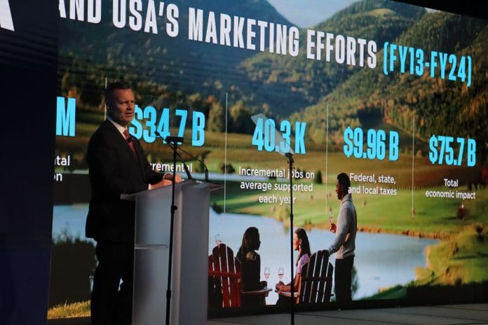 Fred Dixon, presidente e CEO do Brand USA. Crédito: Felipe Lima/Brasilturis Fred Dixon, presidente e CEO do Brand USA. Crédito: Felipe Lima/Brasilturis