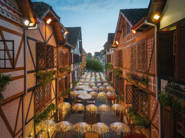 Bairro do Capivari, em Campos do Jordão. Crédito: Divulgação