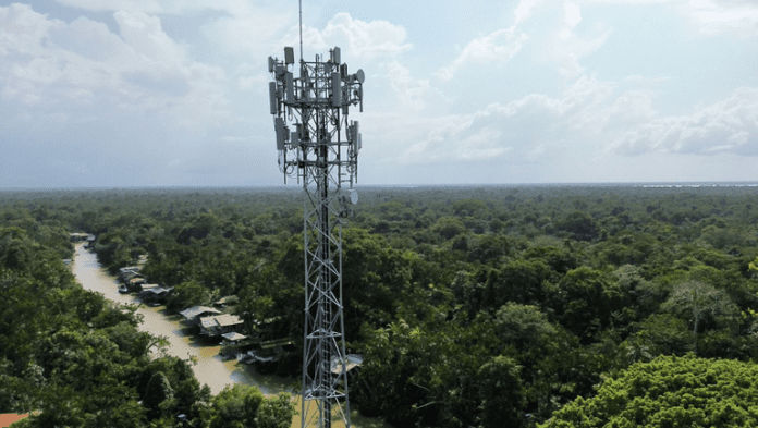 Instalada antena 5G na Ilha do Combu como parte do legado de conectividade da COP30 em Belém