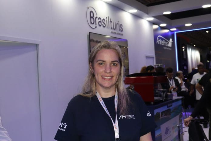 Itanajara Halinski, gerente regional de Mercado da Atlantica Hospitality. Crédito: Maurício Herschander/ Brasilturis