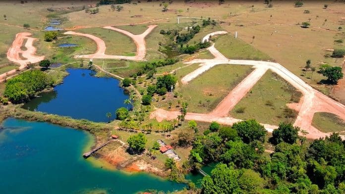 Espaço onde será construído o Canastra Eko Resort, em Cássia (MG). Crédito: Divulgação/Alma Urban