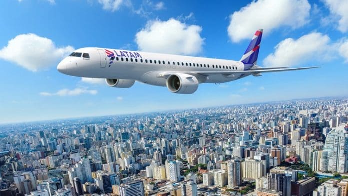 Latam abre vagas para piloto do Embraer E195-E2 com bônus de atração exclusivo e início a partir de fevereiro de 2026