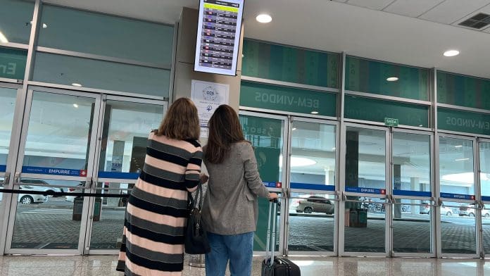 Centro de Convenções Salvador instala telas com informações de voos em tempo real, em parceria pioneira com Salvador Bahia Airport. Crédito: DIvulgação