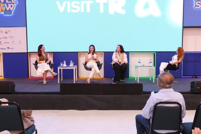Debate durante Summit Visit Travel Show destaca experiências e trajetórias de empreendedoras do turismo pernambucano. Crédito: Diego Siliprando/Brasilturis