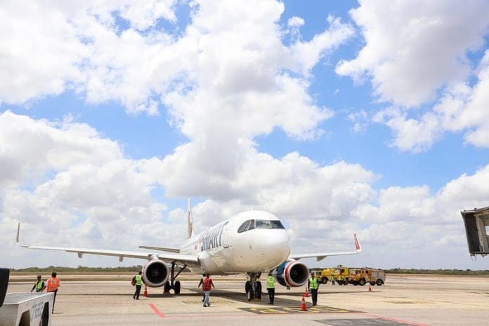 JetSmart estreia voo direto entre Natal e Buenos Aires e amplia a malha internacional no Nordeste. Créditos: Alex Regis