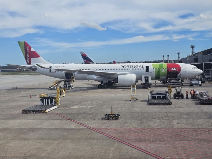 TAP amplia operação intercontinental no Porto e anuncia hub de manutenção no Aeroporto Francisco Sá Carneiro. Foto: Kamilla Alves/Brasilturis