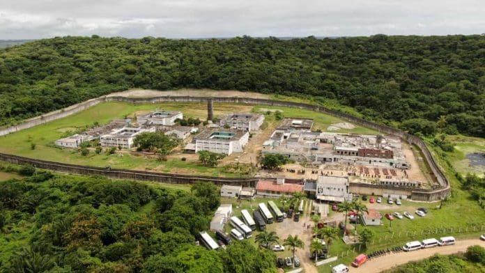 A Penitenciária Barreto Campelo, na Ilha de Itamaracá, já foi desativada. Crédito: Divulgação/SEAP