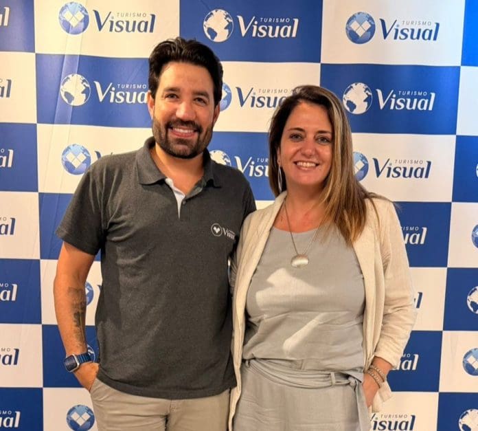 Hugo Lagares e Ana Elisa Facchinato, da Visual Turismo